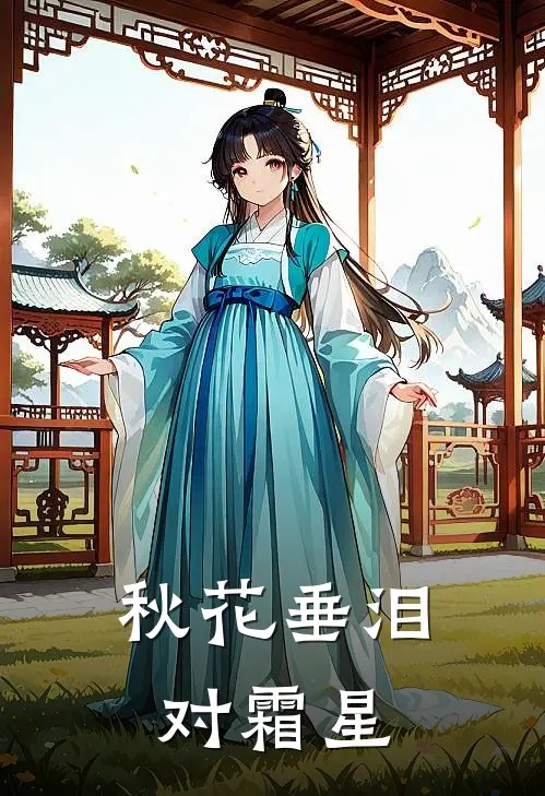 秋花垂泪对霜星
