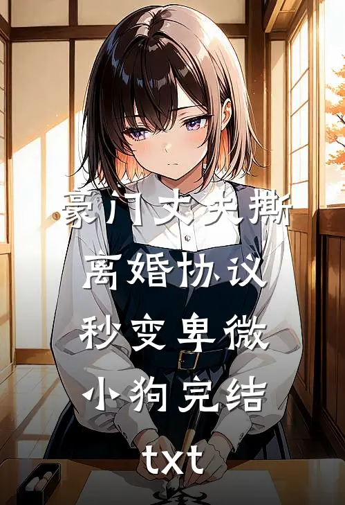 豪门丈夫撕离婚协议，秒变卑微小狗完结txt