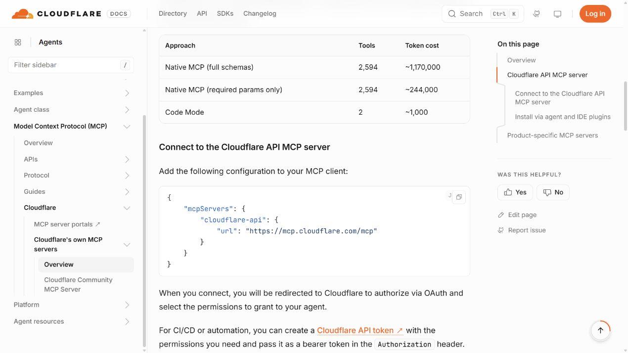 Cloudflare API MCP 连接配置