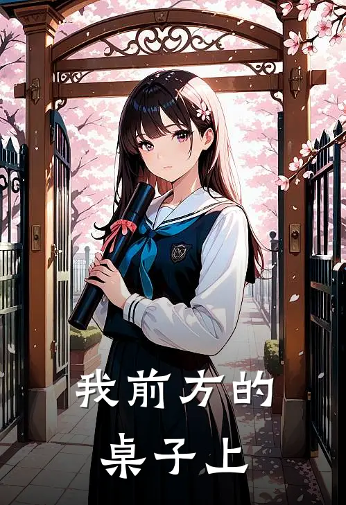 我前方的桌子上
